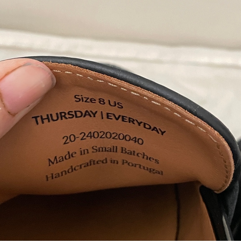 Thursday Boot Company Patent Leather Penny Lug Sole Loafer Dress Shoe Chunky - Picture 15 of 15